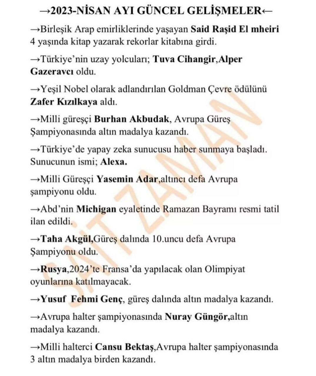 Hap Bilgi Görseli