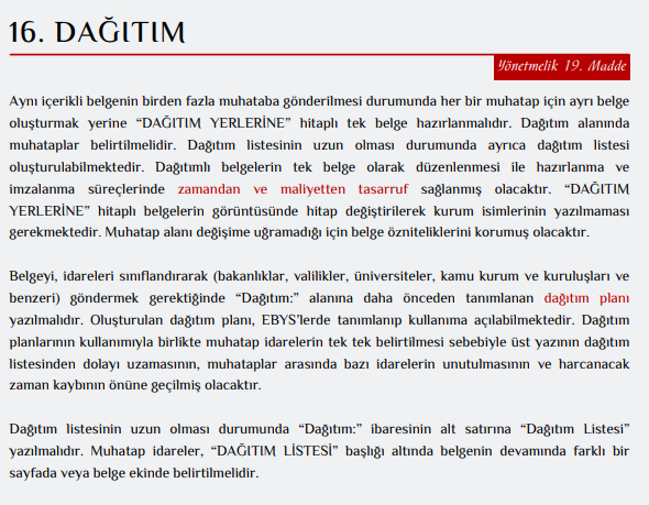 Resmi Yazışmalarda Uygulanacak Usul ve Esaslar Hakkında Yönetmelik 