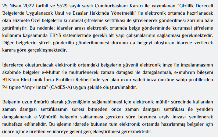 Resmi Yazışmalarda Uygulanacak Usul ve Esaslar Hakkında Yönetmelik 