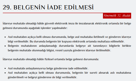 Resmi Yazışmalarda Uygulanacak Usul ve Esaslar Hakkında Yönetmelik 