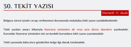 Resmi Yazışmalarda Uygulanacak Usul ve Esaslar Hakkında Yönetmelik 