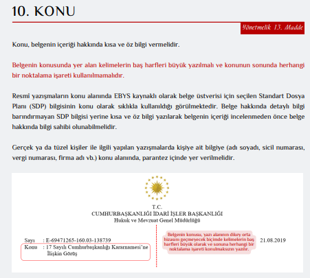 Resmi Yazışmalarda Uygulanacak Usul ve Esaslar Hakkında Yönetmelik 