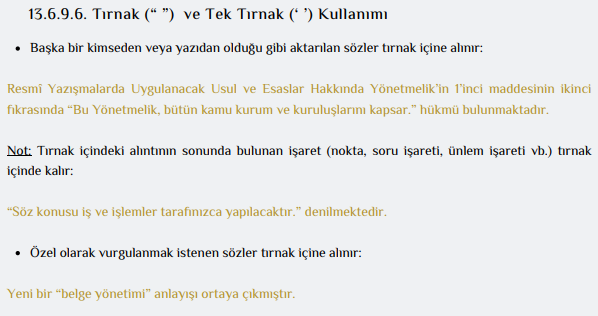 Resmi Yazışmalarda Uygulanacak Usul ve Esaslar Hakkında Yönetmelik 
