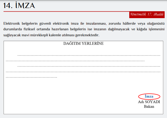 Resmi Yazışmalarda Uygulanacak Usul ve Esaslar Hakkında Yönetmelik 
