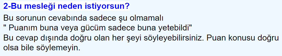 Sözlü Mülakat İle Alakalı Çıkabilecek Sorular