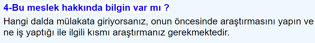 Sözlü Mülakat İle Alakalı Çıkabilecek Sorular