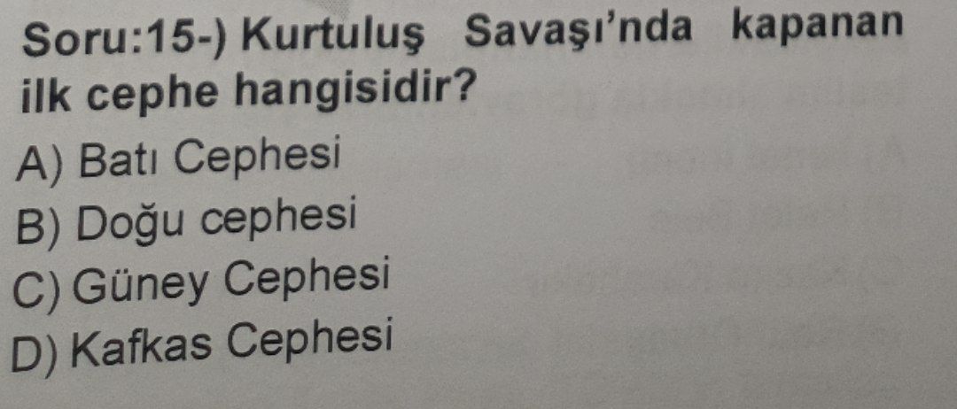Soru Görseli