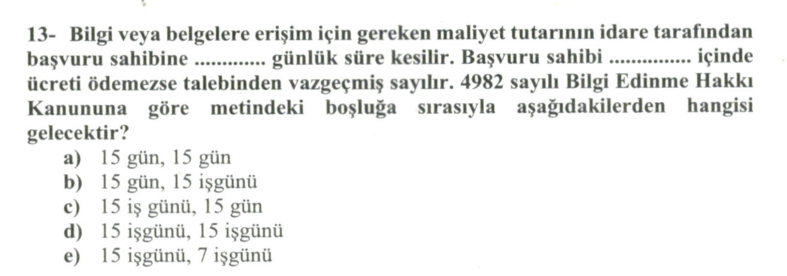 Soru Görseli