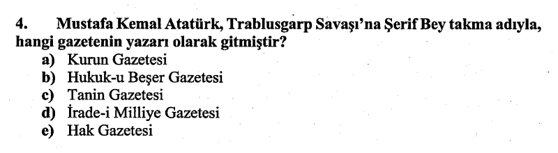 Soru Görseli