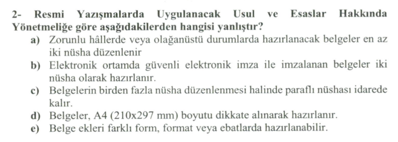 Soru Görseli