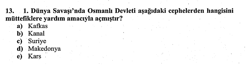 Soru Görseli